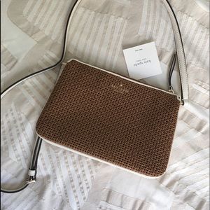 Kate Spade woven crossbody with adjustable strap